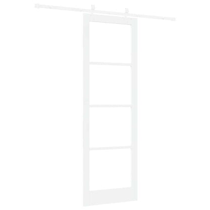 Sliding Door Manual White 78 x 232 cm Wood and metal