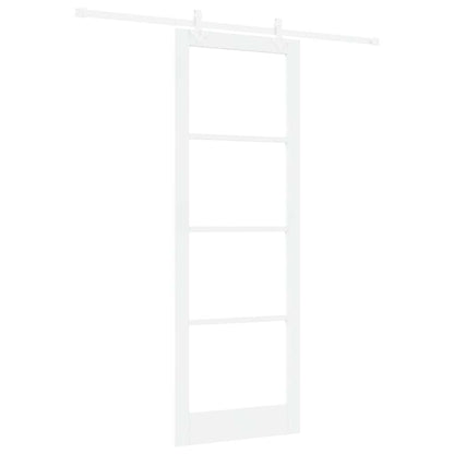Sliding Door Manual White 83 x 232 cm Wood and metal