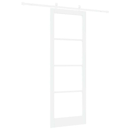 Sliding Door Manual White 83 x 232 cm Wood and metal