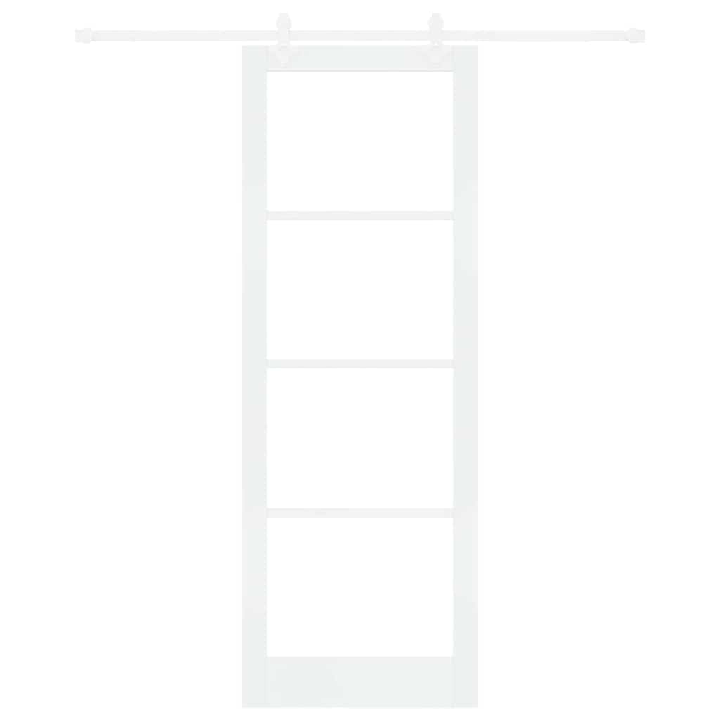 Sliding Door Manual White 83 x 232 cm Wood and metal