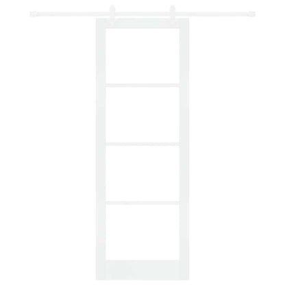 Sliding Door Manual White 83 x 232 cm Wood and metal