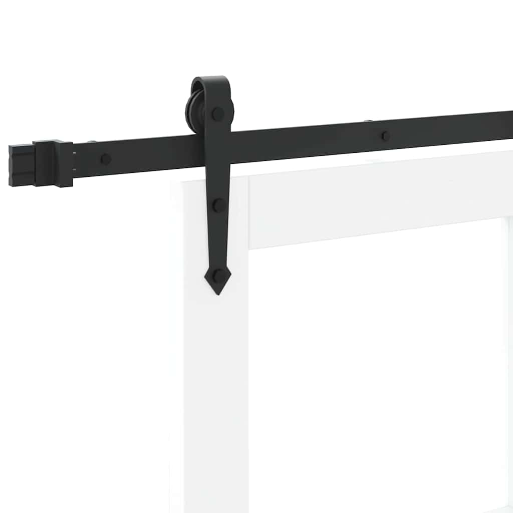 Sliding Door Manual White 73.5 x 198.5 cm Wood and metal