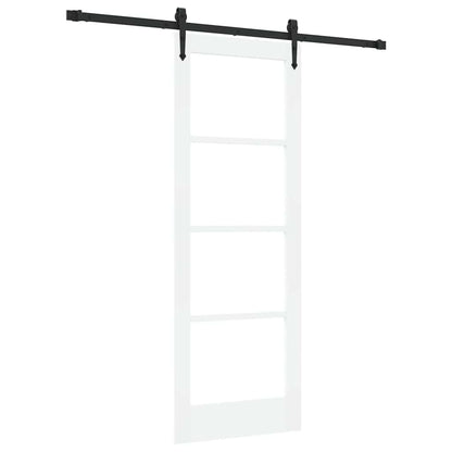 Sliding Door Manual White 73.5 x 198.5 cm Wood and metal