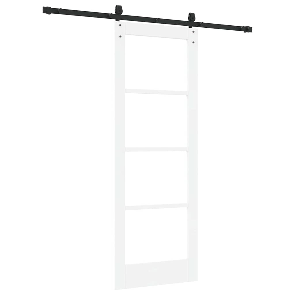 Sliding Door Manual White 73.5 x 198.5 cm Wood and metal