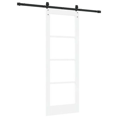 Sliding Door Manual White 73.5 x 198.5 cm Wood and metal