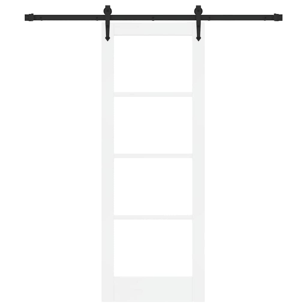 Sliding Door Manual White 73.5 x 198.5 cm Wood and metal