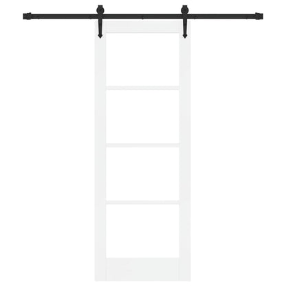 Sliding Door Manual White 73.5 x 198.5 cm Wood and metal