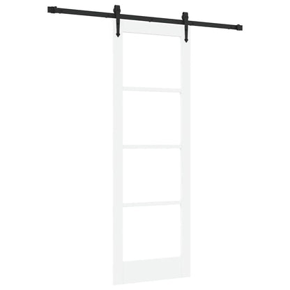Sliding Door Manual White 73.5 x 211 cm Wood and metal