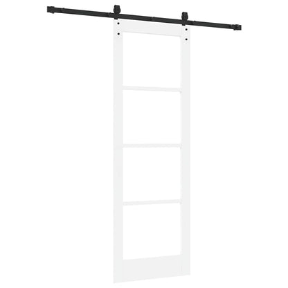 Sliding Door Manual White 73.5 x 211 cm Wood and metal