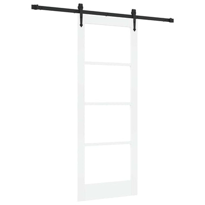 Sliding Door Manual White 78 x 202 cm Wood and metal
