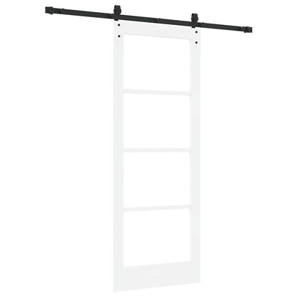 Sliding Door Manual White 78 x 202 cm Wood and metal