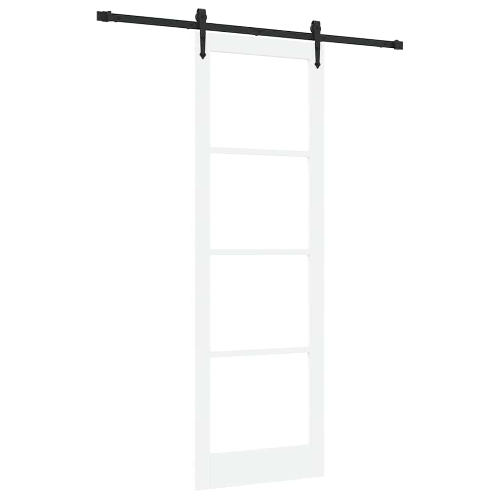 Sliding Door Manual White 78 x 232 cm Wood and metal