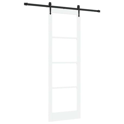Sliding Door Manual White 78 x 232 cm Wood and metal