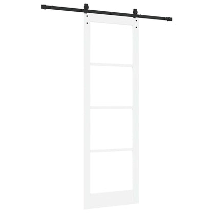 Sliding Door Manual White 78 x 232 cm Wood and metal