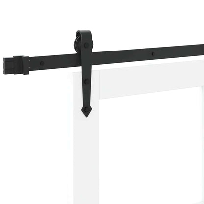 Sliding Door Manual White 83 x 202 cm Wood and metal