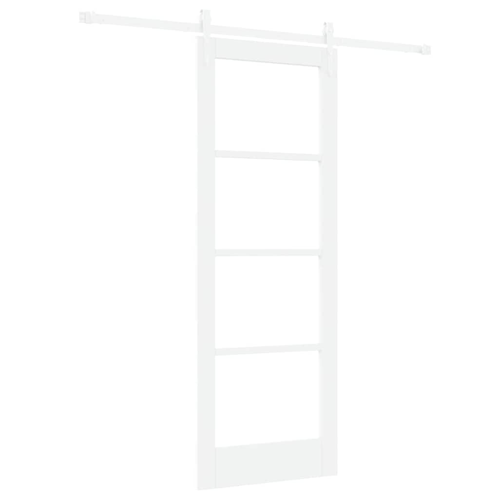 Sliding Door Manual White 73.5 x 198.5 cm Wood and metal