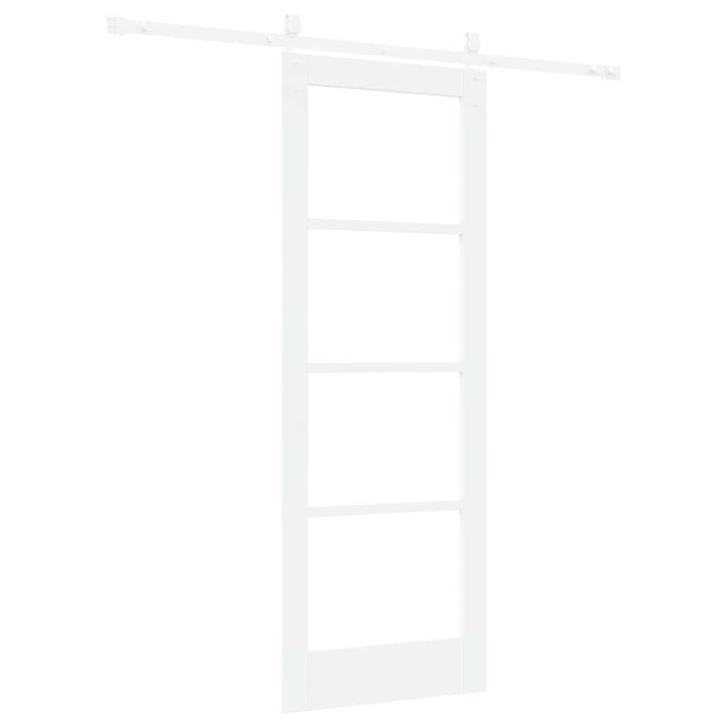 Sliding Door Manual White 73.5 x 198.5 cm Wood and metal