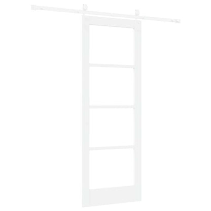 Sliding Door Manual White 73.5 x 198.5 cm Wood and metal