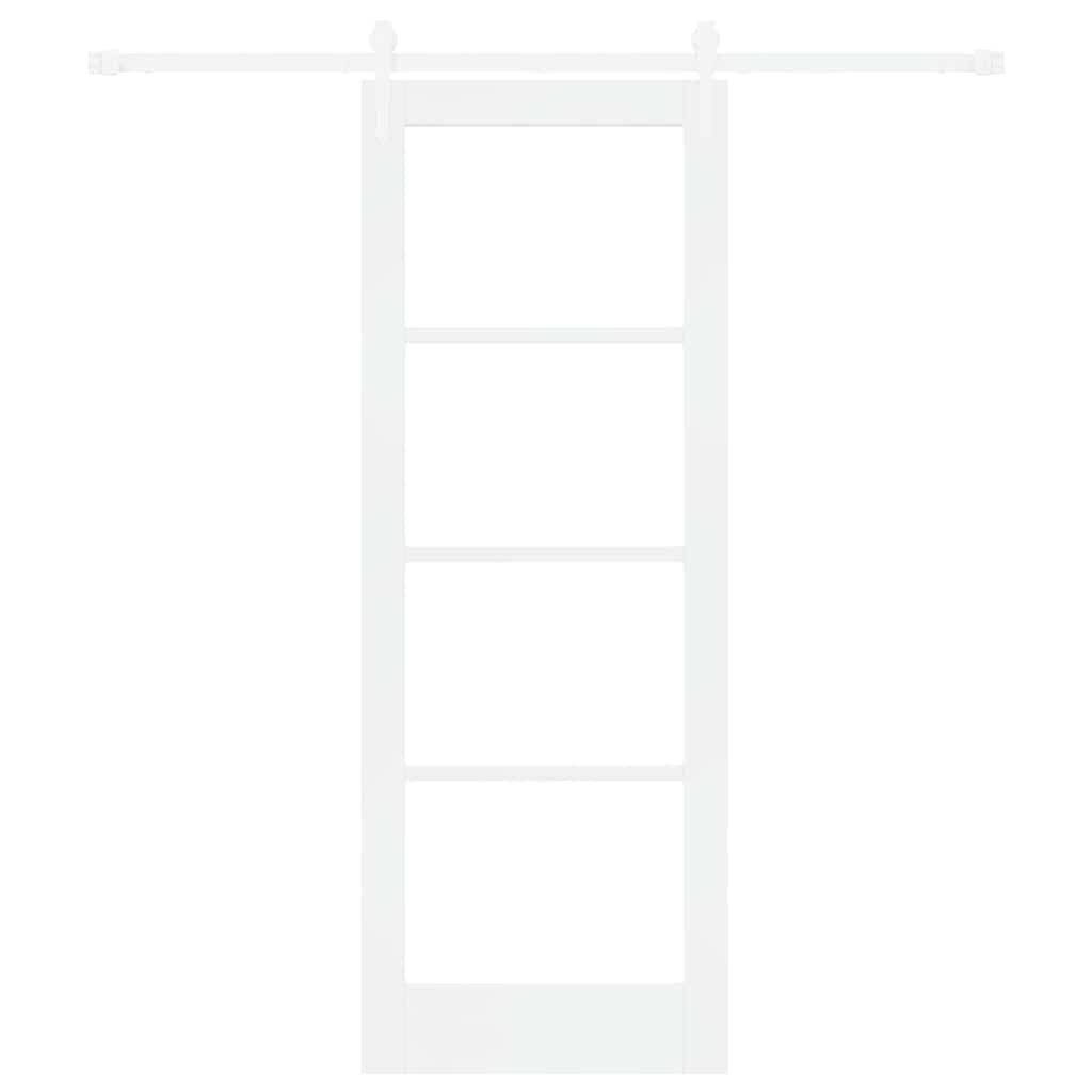 Sliding Door Manual White 73.5 x 198.5 cm Wood and metal