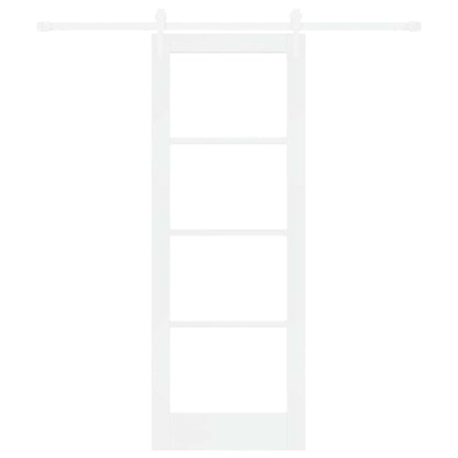 Sliding Door Manual White 73.5 x 198.5 cm Wood and metal