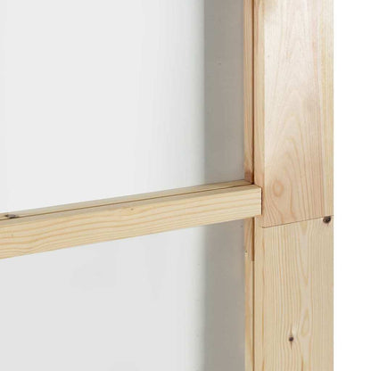 Sliding Door Manual Brown 73.5 x 211 cm Wood and metal