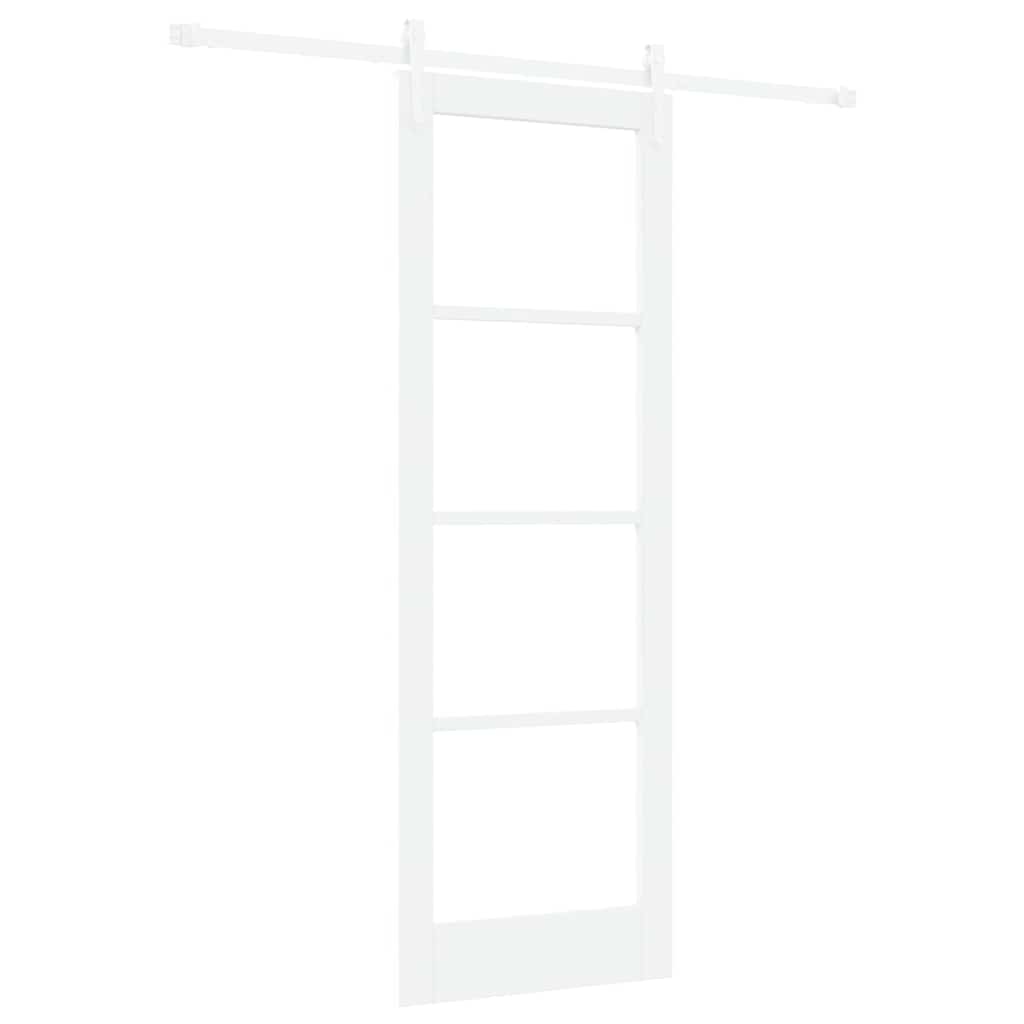 Sliding Door Manual White 73.5 x 211 cm Wood and metal