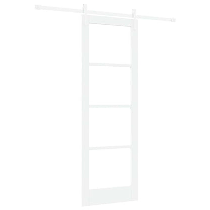 Sliding Door Manual White 73.5 x 211 cm Wood and metal