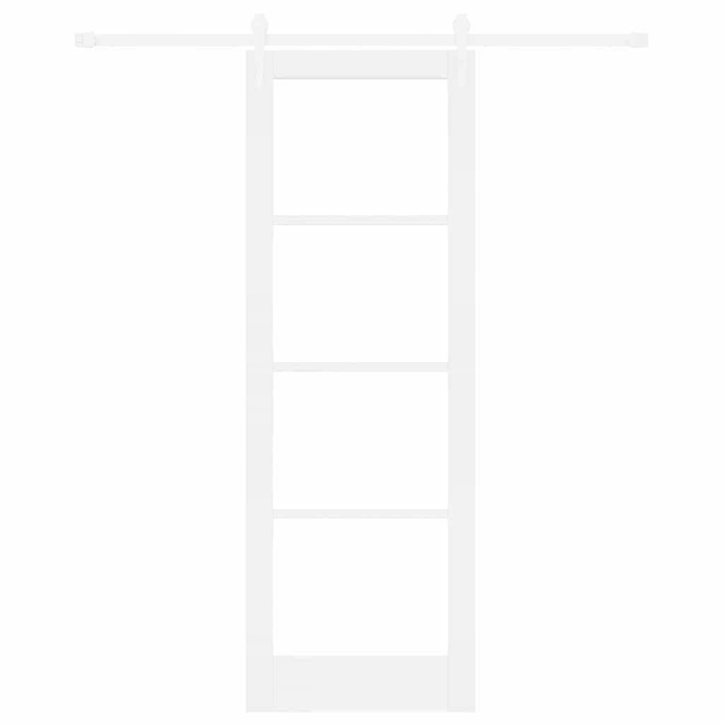Sliding Door Manual White 73.5 x 211 cm Wood and metal