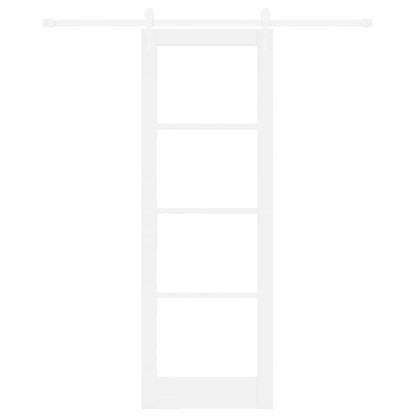Sliding Door Manual White 73.5 x 211 cm Wood and metal