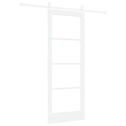 Sliding Door Manual White 78 x 202 cm Wood and metal