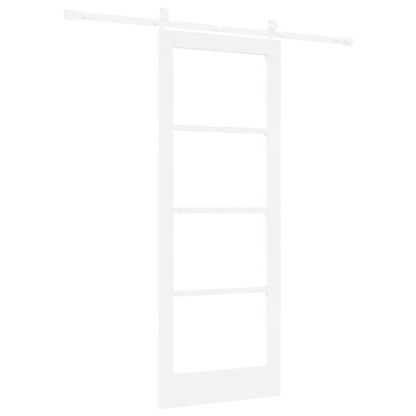 Sliding Door Manual White 78 x 202 cm Wood and metal