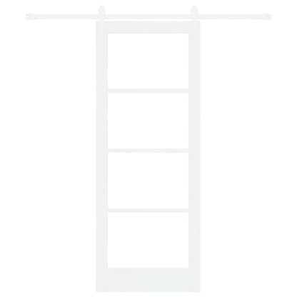 Sliding Door Manual White 78 x 202 cm Wood and metal