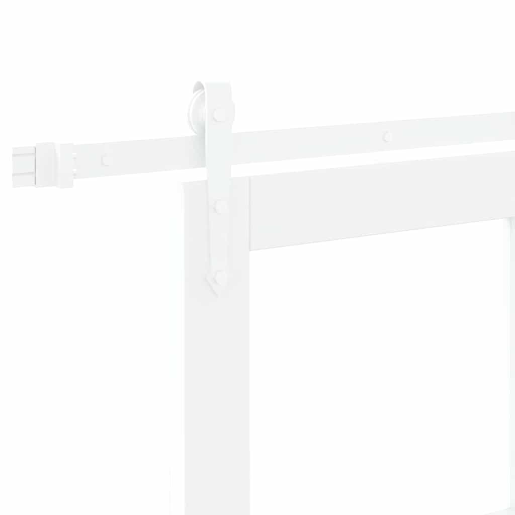 Sliding Door Manual White 78 x 211 cm Wood and metal