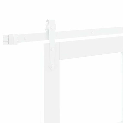 Sliding Door Manual White 78 x 232 cm Wood and metal
