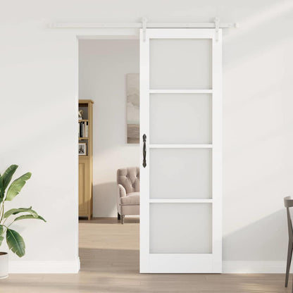 Sliding Door Manual White 78 x 232 cm Wood and metal