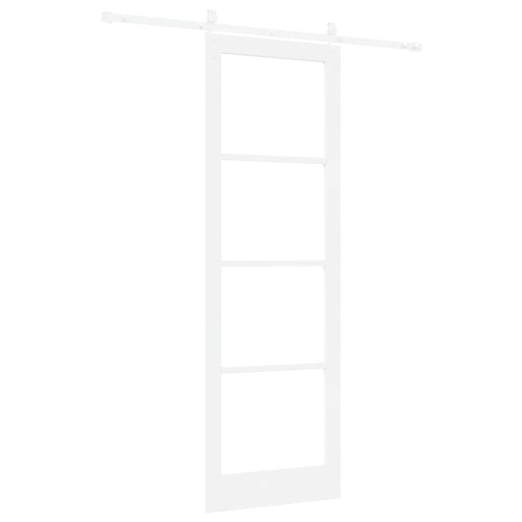 Sliding Door Manual White 78 x 232 cm Wood and metal