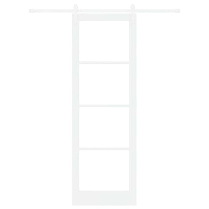 Sliding Door Manual White 78 x 232 cm Wood and metal