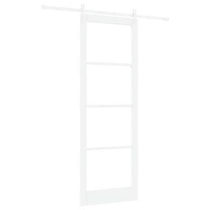 Sliding Door Manual White 83 x 232 cm Wood and metal