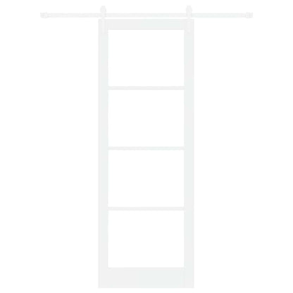 Sliding Door Manual White 83 x 232 cm Wood and metal