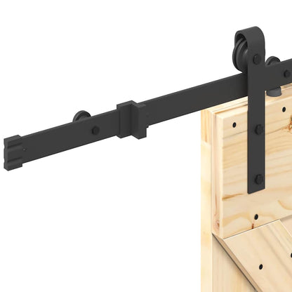 Sliding Door with Hardware Set 70x210 cm Solid Wood Pine