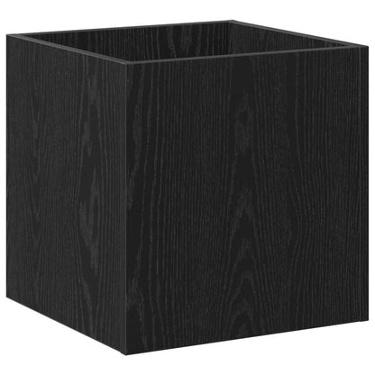 Hallway Furniture Set with Storage 5 pcs Black oak and Silver