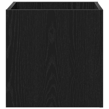 Hallway Furniture Set with Storage 5 pcs Black oak and Silver