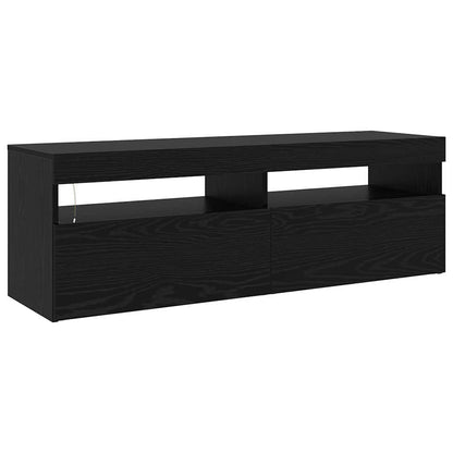 TV Cabinets 2 pcs Black oak 240 x 35 x 40 cm Engineered wood