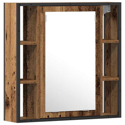 Bathroom Furniture Set with Shelf 2 pcs Brown 60 x 30 x 60 cm