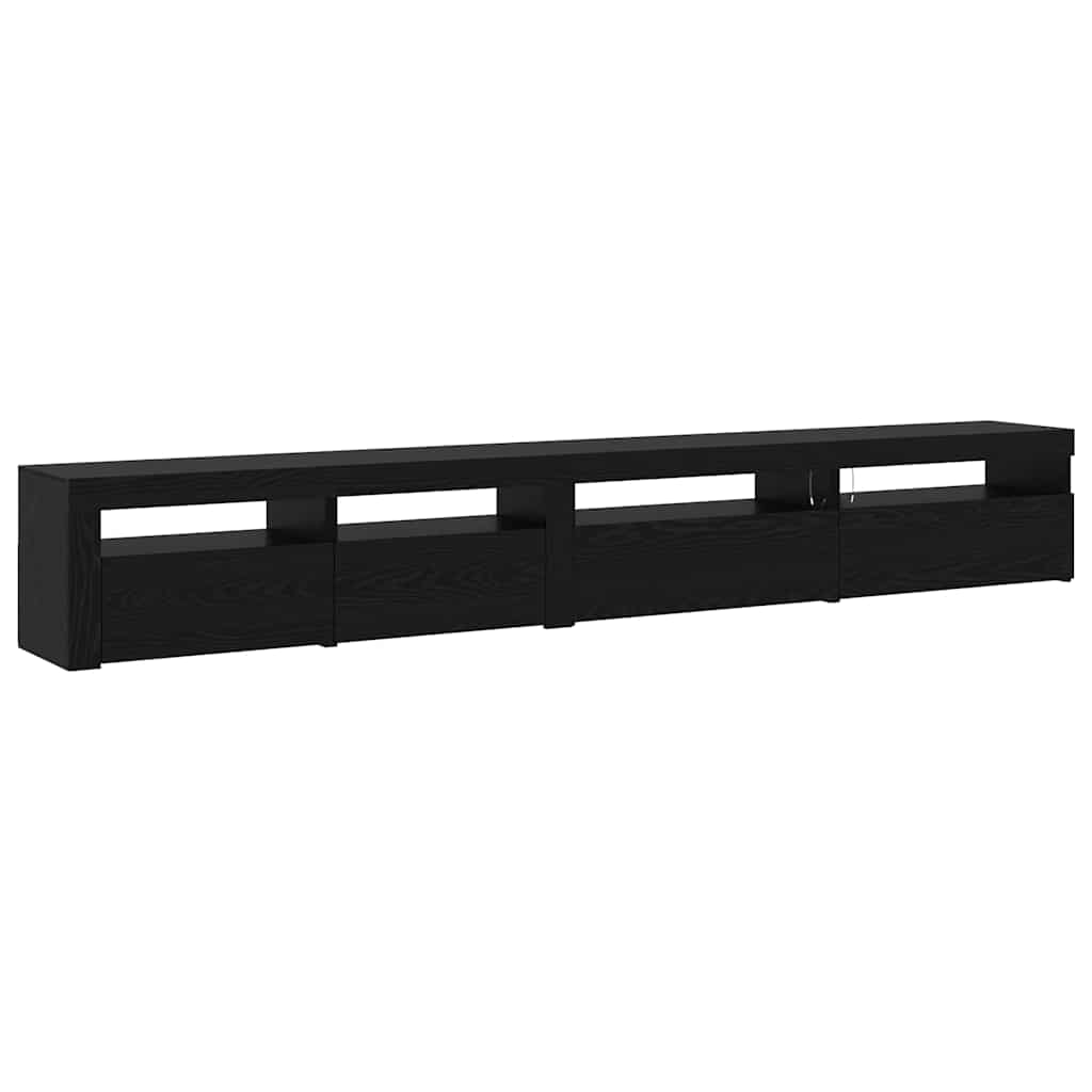 TV Cabinet Set 3 pcs Black oak 270 x 35 x 40 cm Engineered wood