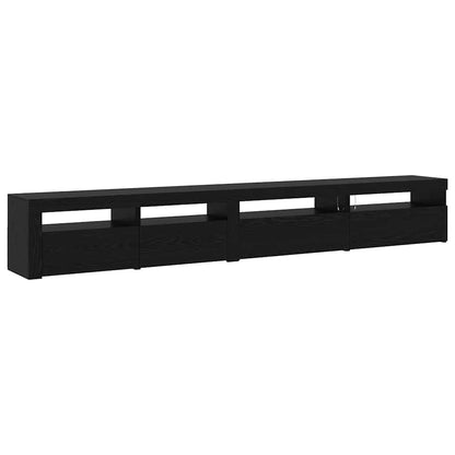 TV Cabinet Set 3 pcs Black oak 270 x 35 x 40 cm Engineered wood