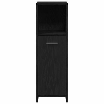 Bathroom Furniture Set 3 pcs Black Oak 60 x 33 x 60 cm