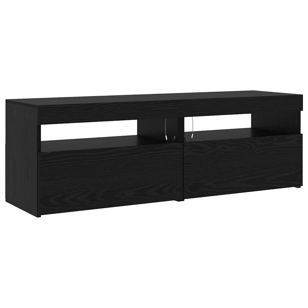 TV Cabinet Set 3 pcs Black oak 240 x 35 x 40 cm Engineered wood