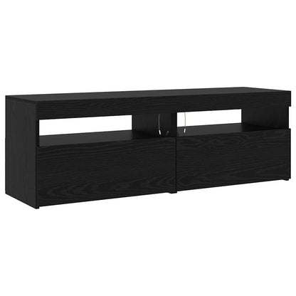 TV Cabinet Set 3 pcs Black oak 240 x 35 x 40 cm Engineered wood
