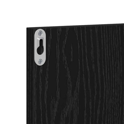 Hallway Furniture Set 3 pcs Black oak 80 x 31 x 40 cm